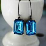 Aqua Jewel Earrings