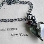 The Desire Necklace - Swarovski Glass, Garnet And..