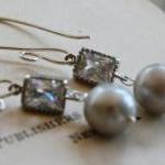 Cloud Earrings - South Sea Pearls, Glass And..