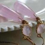 Weeding Out - Palace Earrings - Quartz, Cabachon..