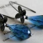 Weeding Out - Walden Pond Earrings - Oxidized..